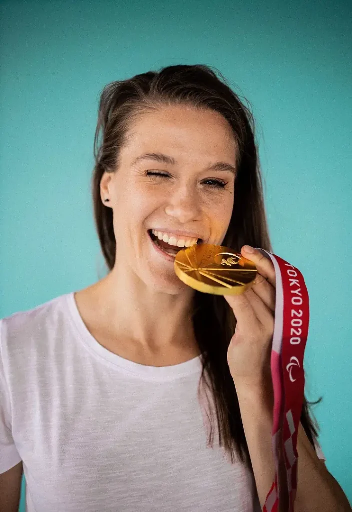 Natalia Partyka z medalem